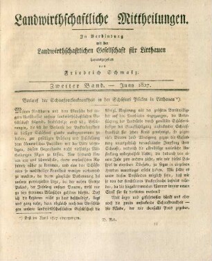 Zweiter Band. - Juny 1827.
