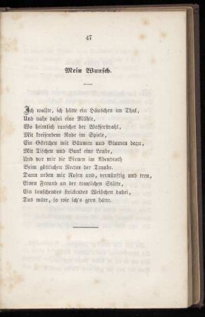Mein Wunsch