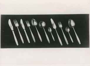 "British Design", Frankfurt a.M. 1958. Tafelsilber der Elkington and Co. Ltd.