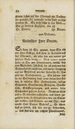 Activischer Herr Doctor