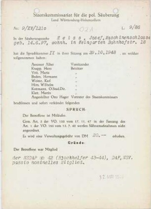 Heiss, Josef