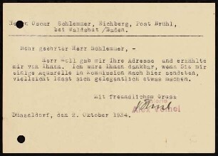Sehr geehrter Herr Schlemmer, - Herr Moll gab mir Ihre Adresse...
