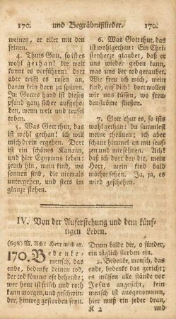 IV. Von der Auferstehung und dem künftigen Leben