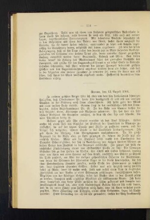 Gamme, den 13. August 1904.