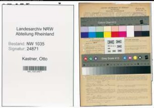 Entnazifizierung Otto Kastner , geb. 16.10.1903 (Steiger)