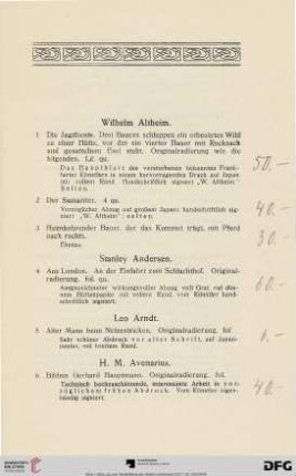 Graphische Originalarbeiten (Nr. 1-475)