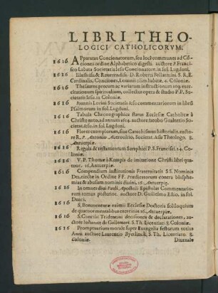 Libri Theologici Catholicorum.