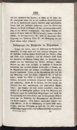 Bedingungen der Perspective im Allgemeinen.