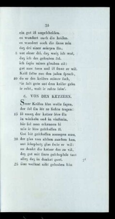 6. Von Den Ketzern.