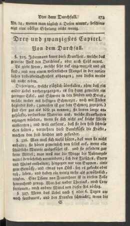 Drey und zwanzigstes Capitel. Von dem Durchfall