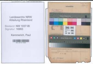 Entnazifizierung Paul Kemmerich , geb. 14.12.1901 (Landwirt)