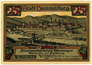 Geldschein / Notgeld, 25 Pfennig, 1918