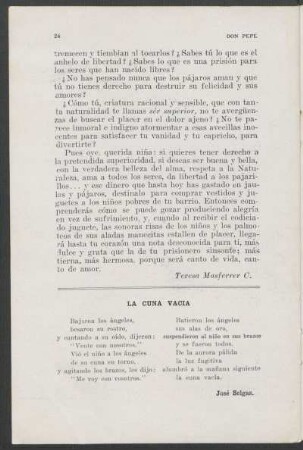La cuna vacia