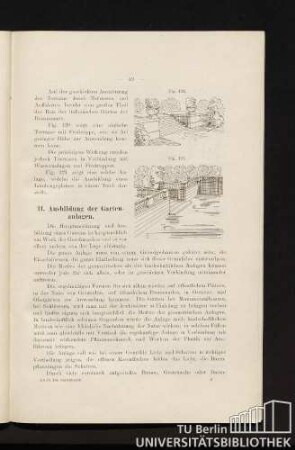 11. Ausbildung der Gartenanlagen.