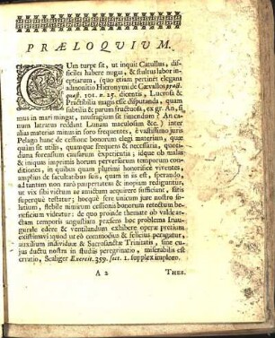 Præloquium.