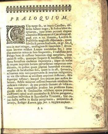 Præloquium.