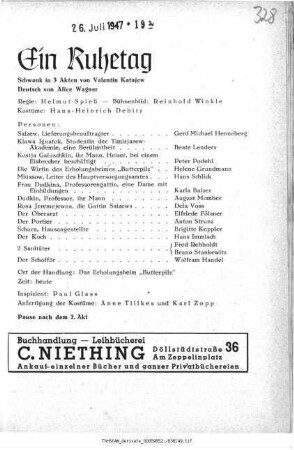 Ein Ruhetag