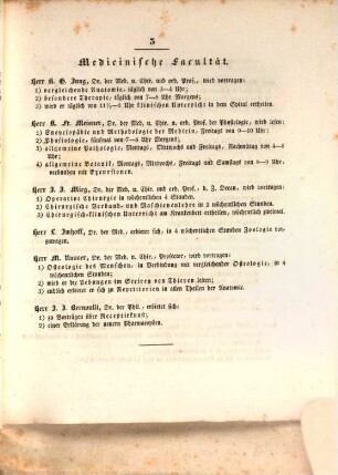 Verzeichnis der Vorlesungen. 1836. SH.