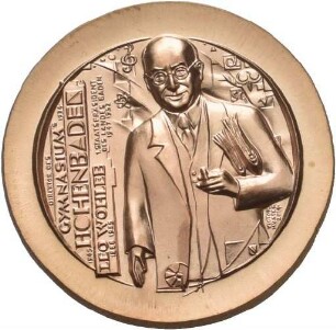 Medaille von Victor Huster auf Leo Wohleb