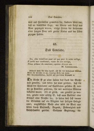 48. Das Conclave.