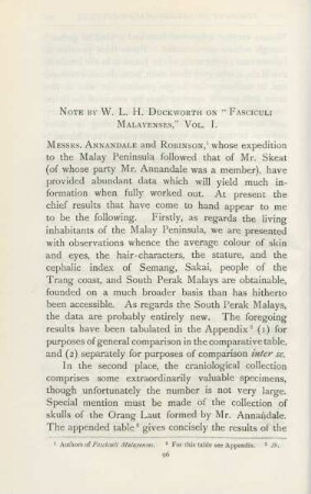 Note by W. L. H. Duckworth on "Fasciculi Malavenses, " vol. I