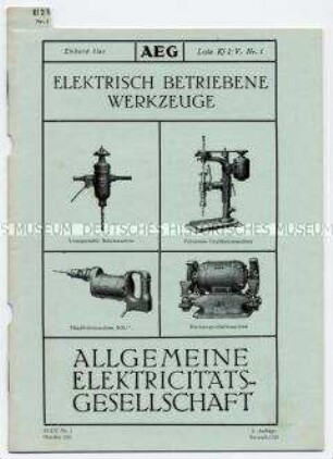 Elektrisch betriebene Werkzeuge (O) (Liste Kf 2/V, Nr.1)