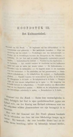 Hoofdstuk III. Het kultuurstelsel
