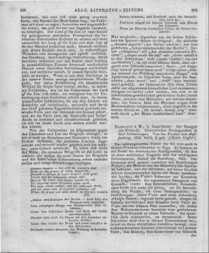 Auffenberg, J.: Der Renegan von Granada. Dramatisches Nachtgemälde in fünf Abtheilungen. Frankfurt am Main: Sauerländer 1830
