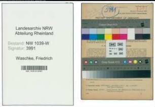 Entnazifizierung Friedrich Waschke , geb. 01.08.1908 (Oberrentmeister)