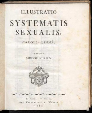 Illustratio Systematis Sexualis, Caroli À Linné