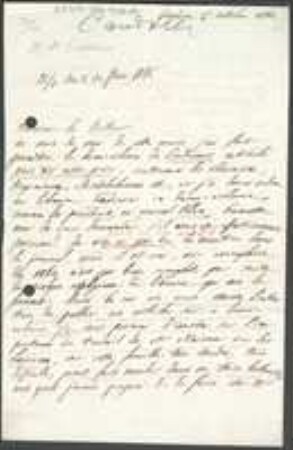 Brief von Alphonse de Candolle an Unbekannt
