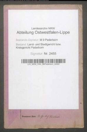 Erblasser: Bensieck auch Bensiek, Friedrich Wilhelm; Erblasser: Bensieck auch Bensiek, Bertha, geb. Lenze: