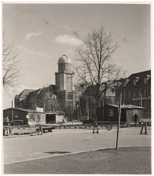 Sternwarte (Lohrmann-Observatorium der TU), Dresden Wiederaufbau: Turm nach Rekonstruktion