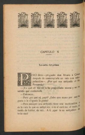 Capítulo X - La carta del primo