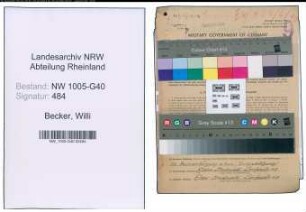 Entnazifizierung Willi Becker , geb. 28.09.1901 (Verwaltungsassistent)
