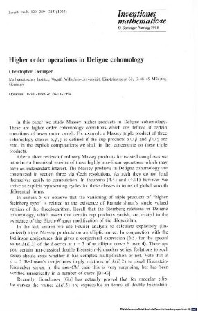 Higher order operations in Deligne cohomology