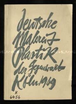 Katalog einer Kunstausstellung in Köln 1949