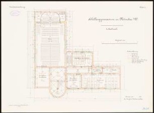 Schillergymnasium, Münster: Grundriss 2. Obergeschoss 1:100