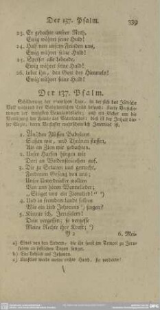 Der 137. Psalm