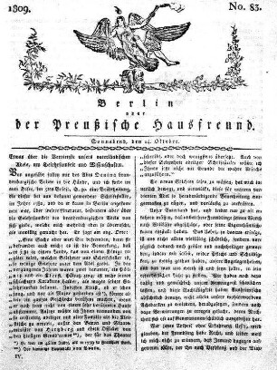 No. 83., 14. Oktober 1809