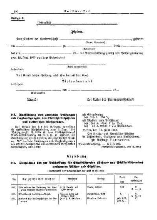 Verzeichnis der zur Beschaffung für Schulbüchereien (Lehrer- und Schülerbüchereien) geeigneten Bücher und Schriften : [Erziehung] ; [Amtliche Erlasse] ; [Amtlicher Teil]