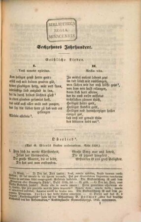 Proben der deutschen Poesie und Prosa : vom vierten Jahrhundert bis in die erste Hälfte des achtzehnten Jahrhunderts, 2. 16. bis 18. Jahrhundert : neuhochdeutsche Proben im Original