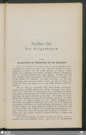 Fünfter Teil. Der Geigenbogen