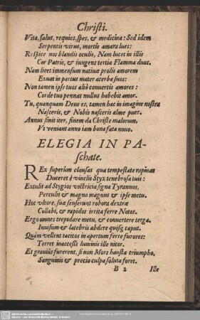 Elegia In Paschate