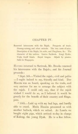 Chapter IV. Renewed intercourse with the Rajah ...