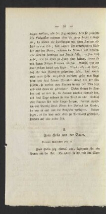 8. Frau Holla und der Bauer.