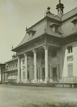 Schloss Pillnitz, Portikus des Bergpalais