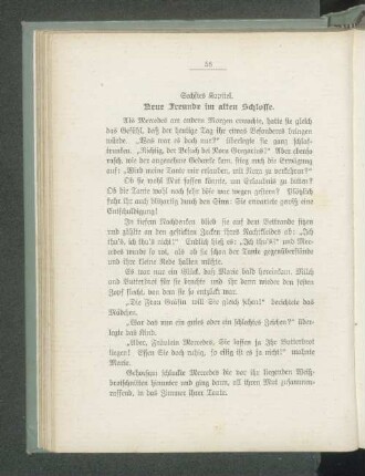 Sechstes Kapitel. Neue Freunde im alten Schlosse.