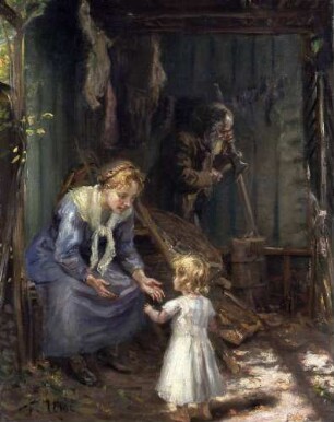 Die Heilige Familie in der Werkstatt