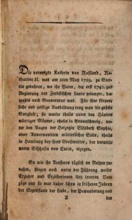 Katharine II. vor dem Richterstuhle der Menschheit : Größtentheils Geschichte